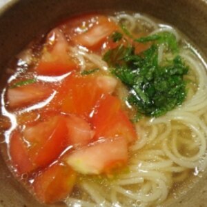 さっぱり大葉トマトラーメン